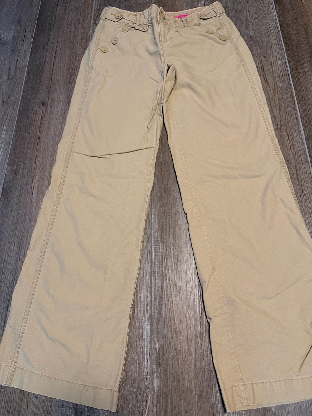 American Eagle Outfitters Beige Wide-Leg Casual Pants